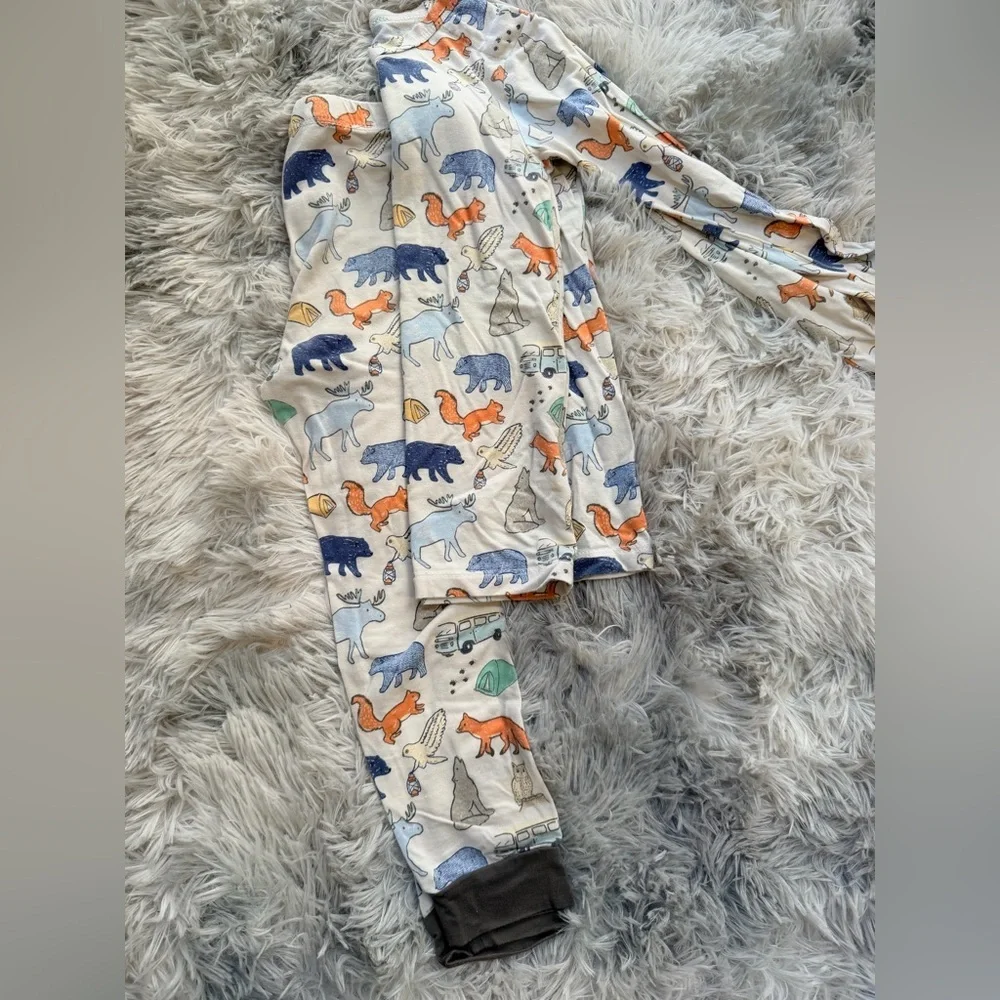 Toddler boy Animal Print Bamboo Pajamas - Picture 1 of 2